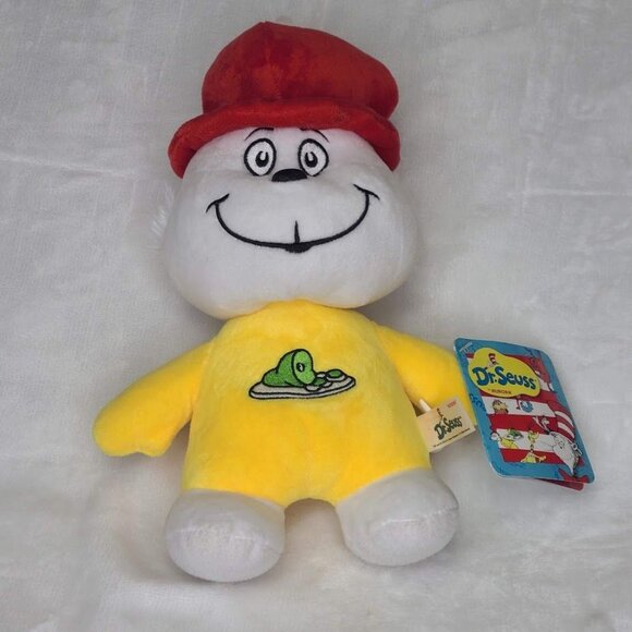 Aurora World Dr Seuss Sam I Am Green Eggs and Ham Plush Doll Stuffed Toy 12" NWT - Picture 2 of 10